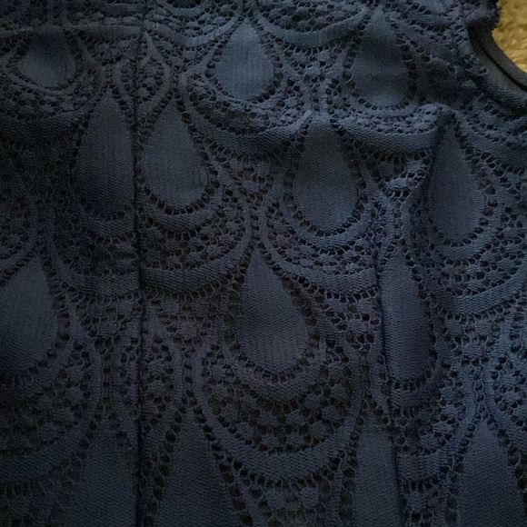 Francesca's Collections Navy Blue Ruffled Romper XS - Picture 5 of 10